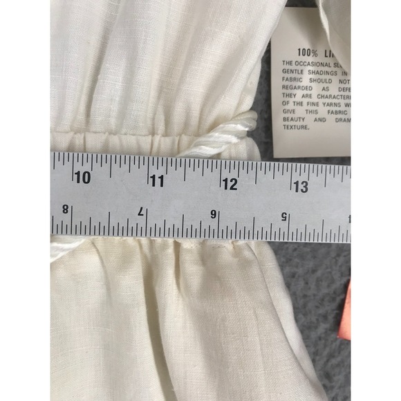 Vintage NWT Vested Romper Size 12 Casual Chic Beachwear Ivory Matching Earrings* - Picture 8 of 13